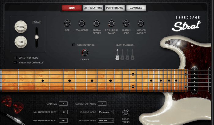 現在開発中のShreddage Guitar 3の新機能が宣伝されていた件