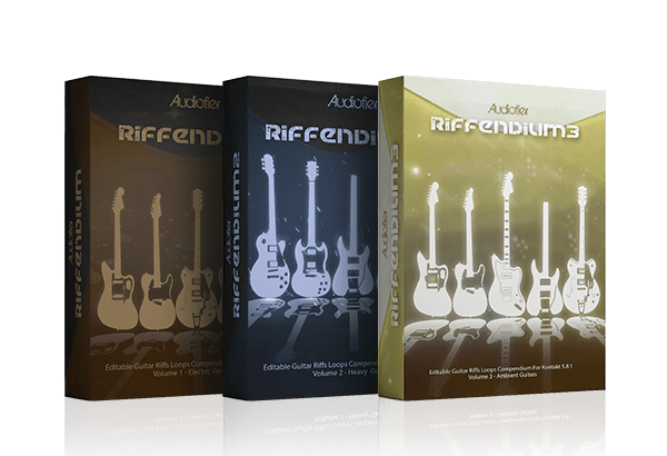 Audiofier社より『Riffendium』シリーズ…生きたギターのループライブラリー